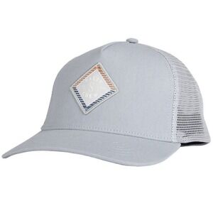 Salty Crew Faded Retro Trucker Hat - Light Slate‎ Gray  - New SnapBack Patch Cap